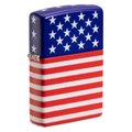 Zippo Stars and Stripes Flag Design 540 Color Matte Pocket Lighter 48700